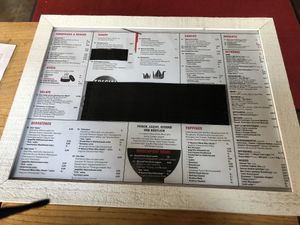 Menu  at MoschMosch in Heidelberg