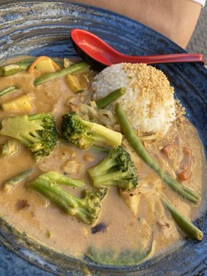 Vegan peanut curry   at MoschMosch in Heidelberg