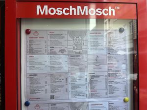 menu  at MoschMosch in Heidelberg