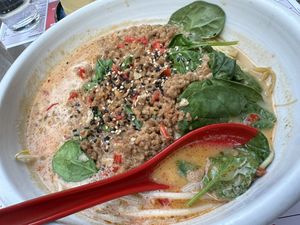 vegan meat ramen  at MoschMosch in Heidelberg