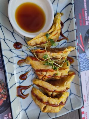Gyoza BBQ Gemüse vegan at MoschMosch in Heidelberg