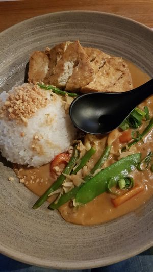 Pinatsu Kare Don mit Tofu at MoschMosch in Heidelberg