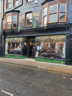 On Skinner St at Jet Black Jewel Cafe Bar in Whitby