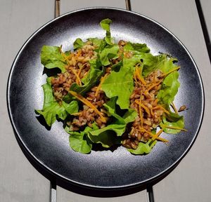 Three Lil Lettuce Wraps. Vegan and very good! at Ollie in Ypsilanti