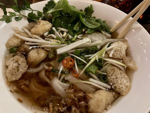 Tofu and mushroom pho  at Pho in Edinburgh