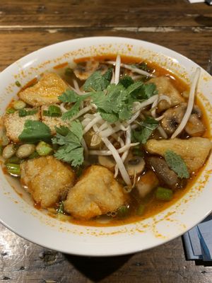 Spicy tofu & mushroom pho  at Pho in Edinburgh