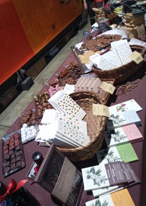 Xocolat stall at the chocolate festival at Xocolat in Vienna