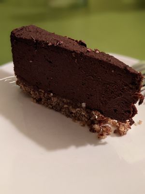 Chocolate pie at Alchemist Garden in Amsterdam