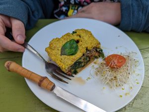 Lasagna at Alchemist Garden in Amsterdam