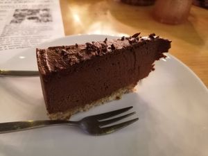 Raw chocolate pie (€5) at Alchemist Garden in Amsterdam