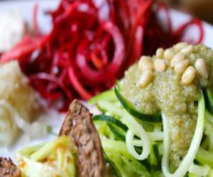 Pasta Pesto, Spaghetti Ã  la Carbonara at Alchemist Garden in Amsterdam