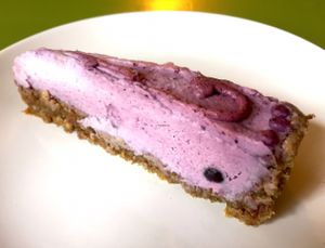 Raw Blueberry Pie at Alchemist Garden in Amsterdam