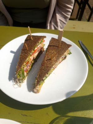 Club sandwich at Alchemist Garden in Amsterdam