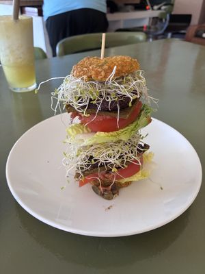 Burger  at Alchemist Garden in Amsterdam