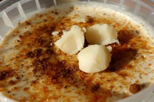 Raw vegan Crème brûlée! at Alchemist Garden in Amsterdam