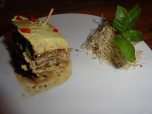 Raw lasagna at Alchemist Garden in Amsterdam