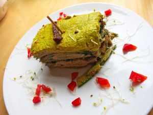 Raw Lasagna at Alchemist Garden in Amsterdam