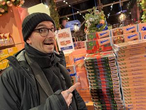 giant manner waffle packages (vegan)  at Manner in Vienna