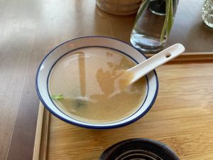 Miso soup  at Tozi in Vienna