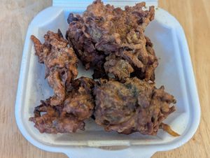 Vegetable pakora #Veganuary at Gokul Indian Restaurant in St Louis