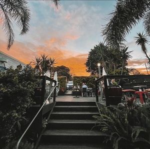 Rear courtyard at CAFE KIN in Nelson Bay