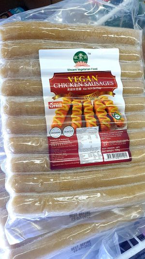 Sausages at AsianFoods Emporium in Bendigo