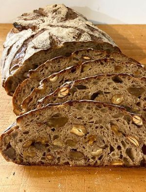 Chestnut and hazelnut bread at Bakery & Cafe KOaA in Kawasaki