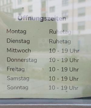 Opening hours at Ubuntu in Leipzig