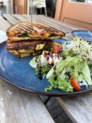 Melted cheese sandwich   at Ubuntu in Leipzig