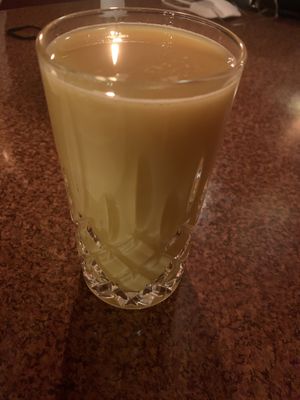 Orange juice #Veganuary at Naveena Path in Berlin