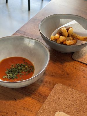 Churros de batata com molho de tomate  at Seiva Restaurante in Matosinhos