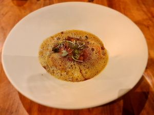 Raviolo at Seiva Restaurante in Matosinhos