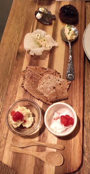 Entré: the vegan is on the right side. at Matur og Drykkur in Reykjavik