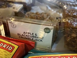 Cakes are labelled plant based  at Crosby Coffee in Liverpool