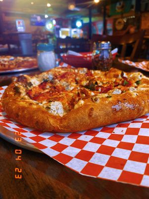   at Rudy's Pizza in Portland