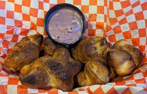 Pumpkin Spice Knots at Rudy's Pizza in Portland