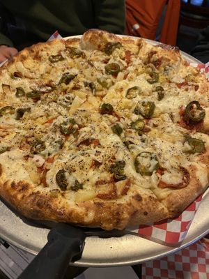 vegan ninja  at Rudy's Pizza in Portland