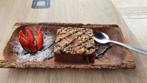 Vegan Browni - its like heaven!! at Natur Poke in Mallorca