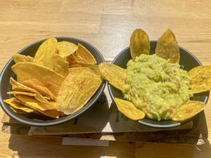Homemade guacamole   at Natur Poke in Mallorca