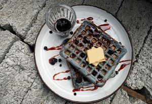 Waffles at Waffle Creamery in Arugam Bay