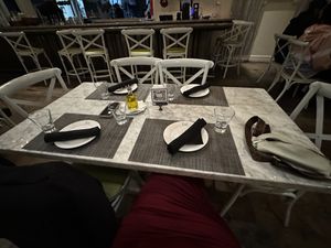 Table setting  at Zatar in Dallas