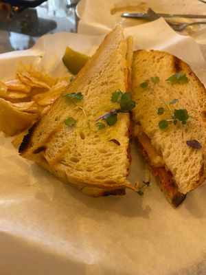 Phenomenal food! So fresh and delicious! I will be coming back. This ham and cheese is 🔥!  at The Aria Vegan in Ontario