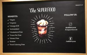 Sign on wall. at Oakberry - NoMad in New York City