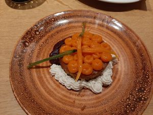 Vegan carrot cake at Season in Barcelona