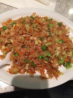 Vegan fried rice at Cafe Happy in Kirkland