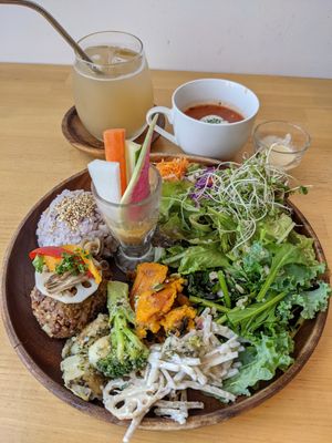 Vegan hambagu at And Life in Toyama