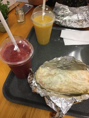 Smoothies and burritos   at Atu in Wigan
