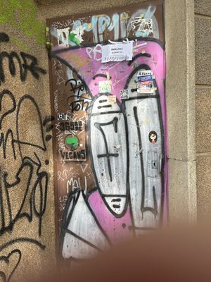 Vegan tagging  at Orval in Barcelona