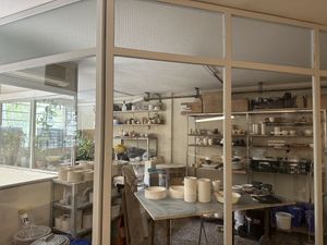 Ceramic studio upstairs   at Orval in Barcelona