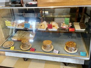 Display case  at Angeline's Bakery and Cafe in Sisters
